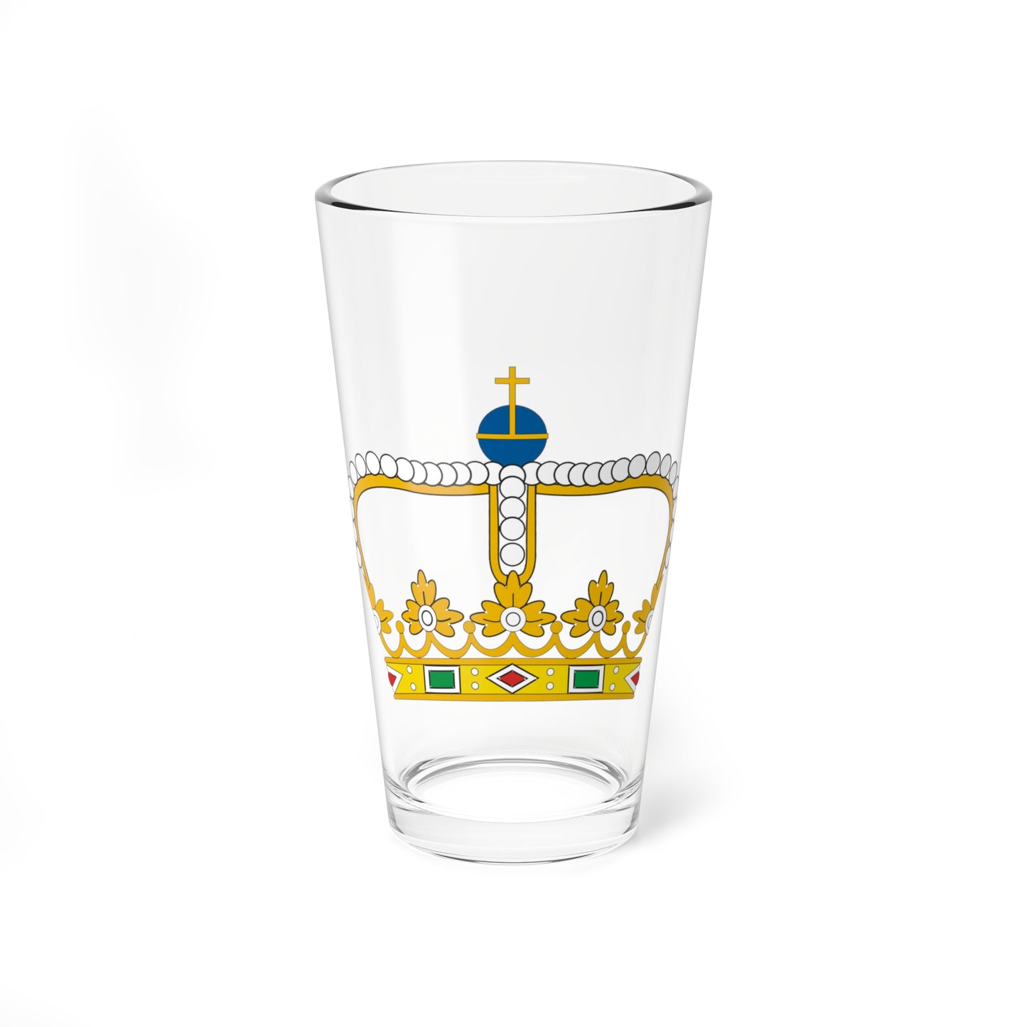 Coroa Real Fechada - três arcos - Portugal (Portugal) (Coat of Arms) Pint Glass 16oz