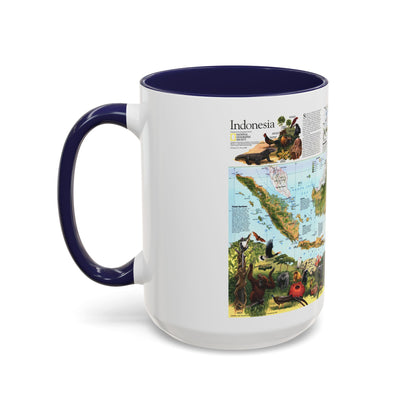 Indonesia 2 (1996) (Map) Accent Coffee Mug