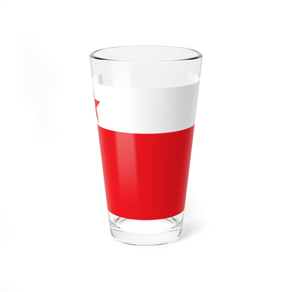 Proposed PRC national flags 017 (China) Pint Glass 16oz