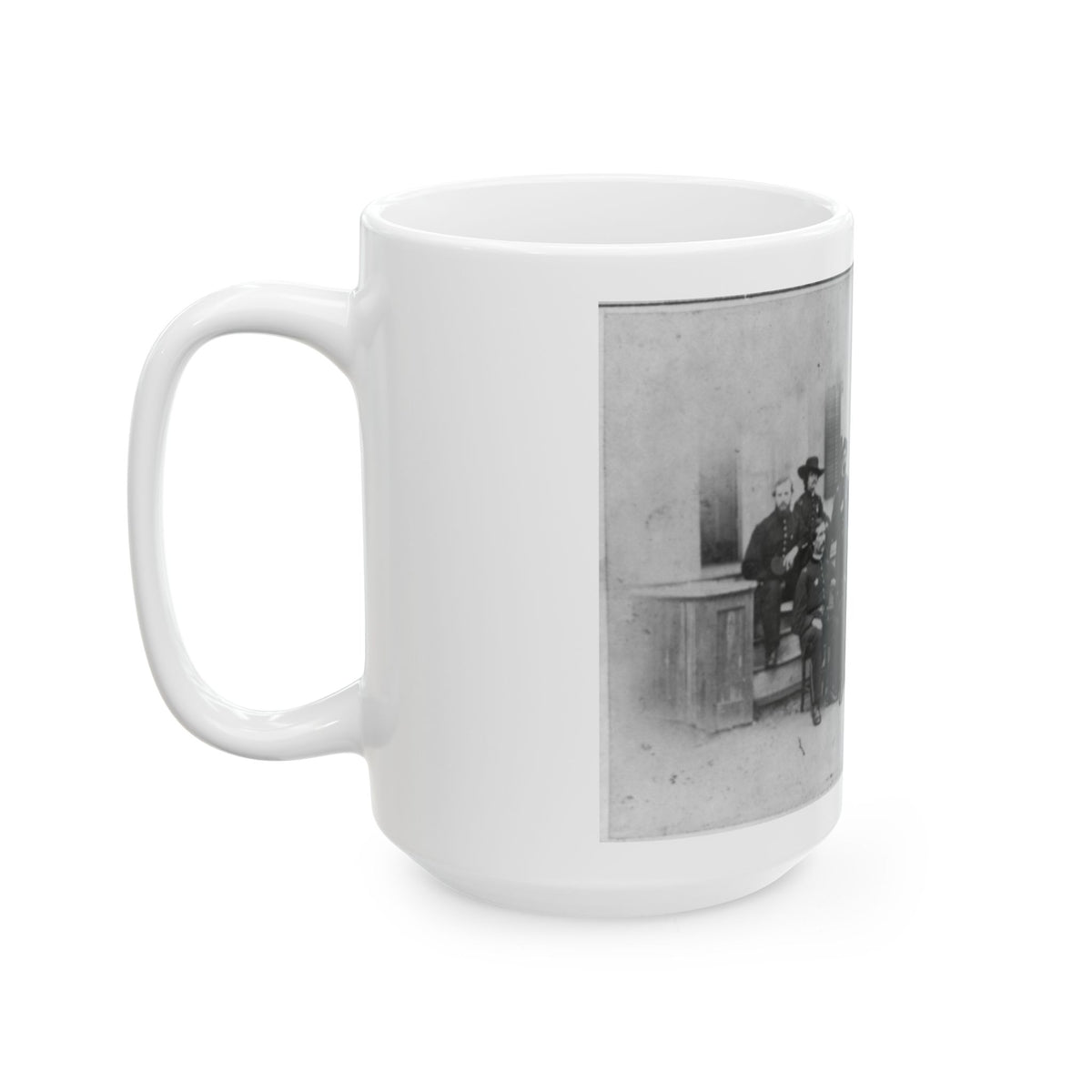 John W. Geary And Staff In Atlanta (U.S. Civil War) White Coffee Mug