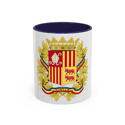 Coat of Arms of the high authorities of Andorra - Accent Coffee Mug