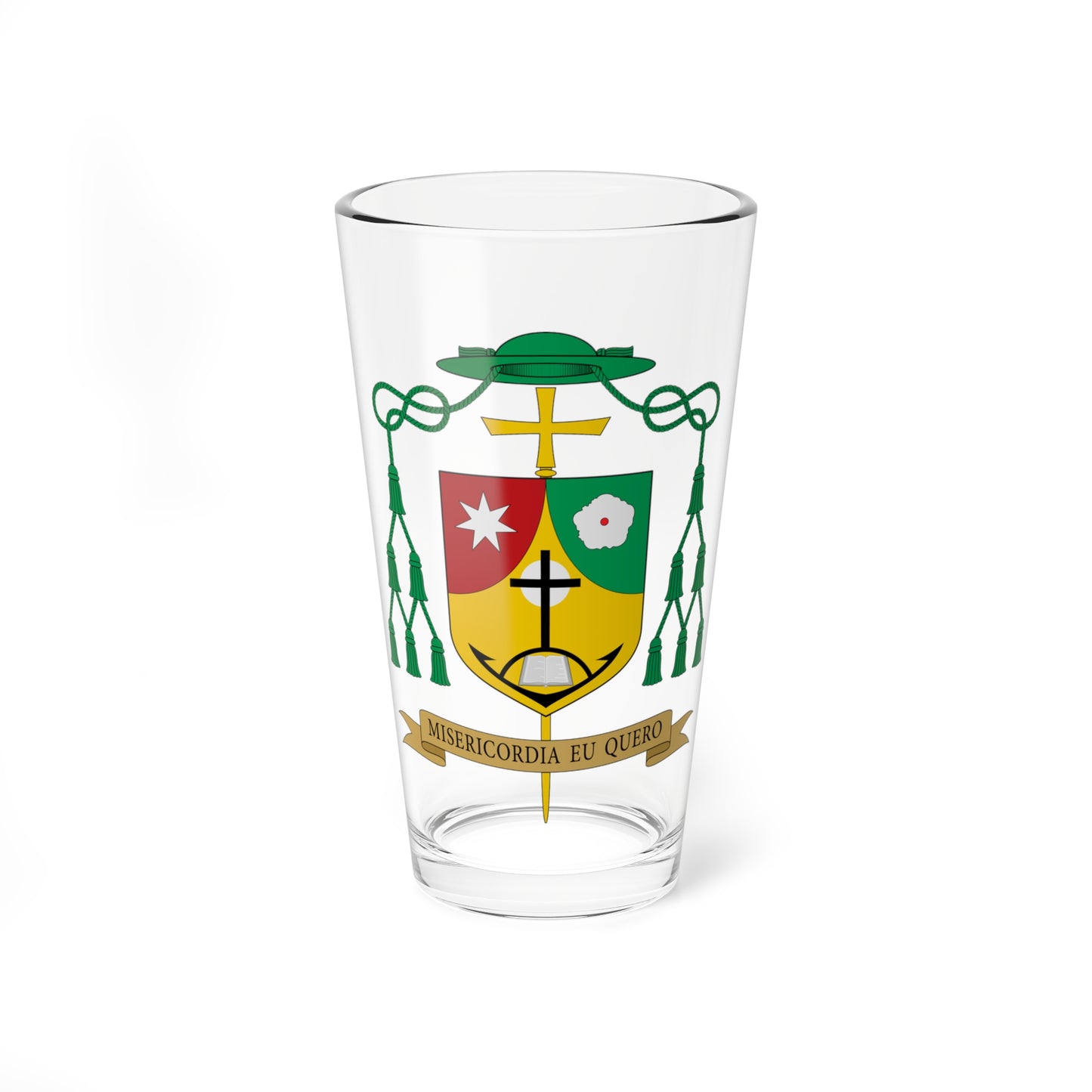 Escudo de Armando Martín Gutiérrez (Spain) (Coat of Arms) Pint Glass 16oz