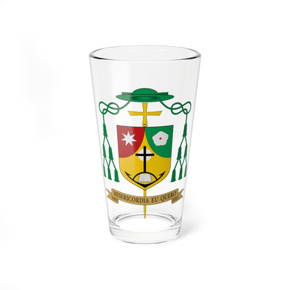 Escudo de Armando Martín Gutiérrez (Spain) (Coat of Arms) Pint Glass 16oz