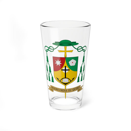 Escudo de Armando Martín Gutiérrez (Spain) (Coat of Arms) Pint Glass 16oz