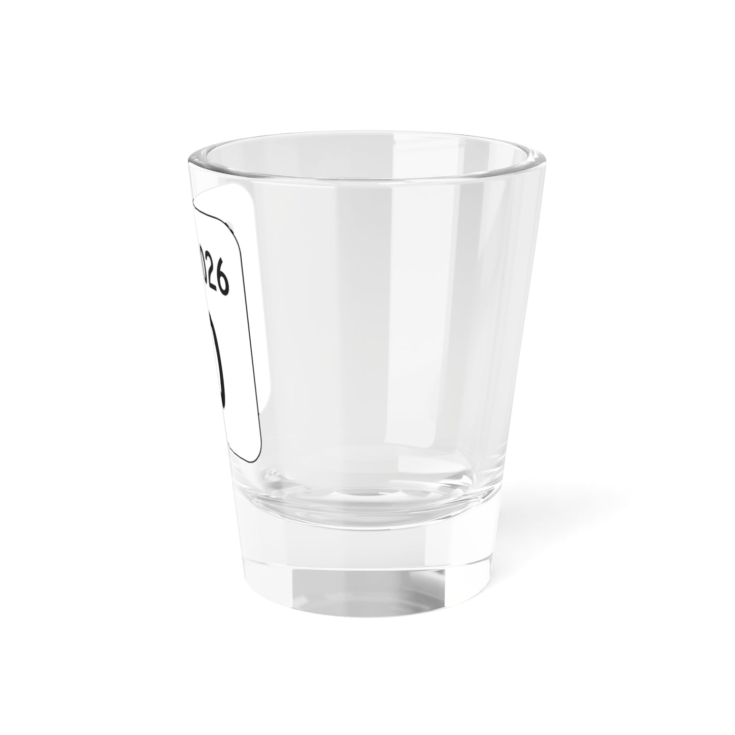 PA QR 2026 (Pennsylvania) (Road Sign) Shot Glass 1.5oz