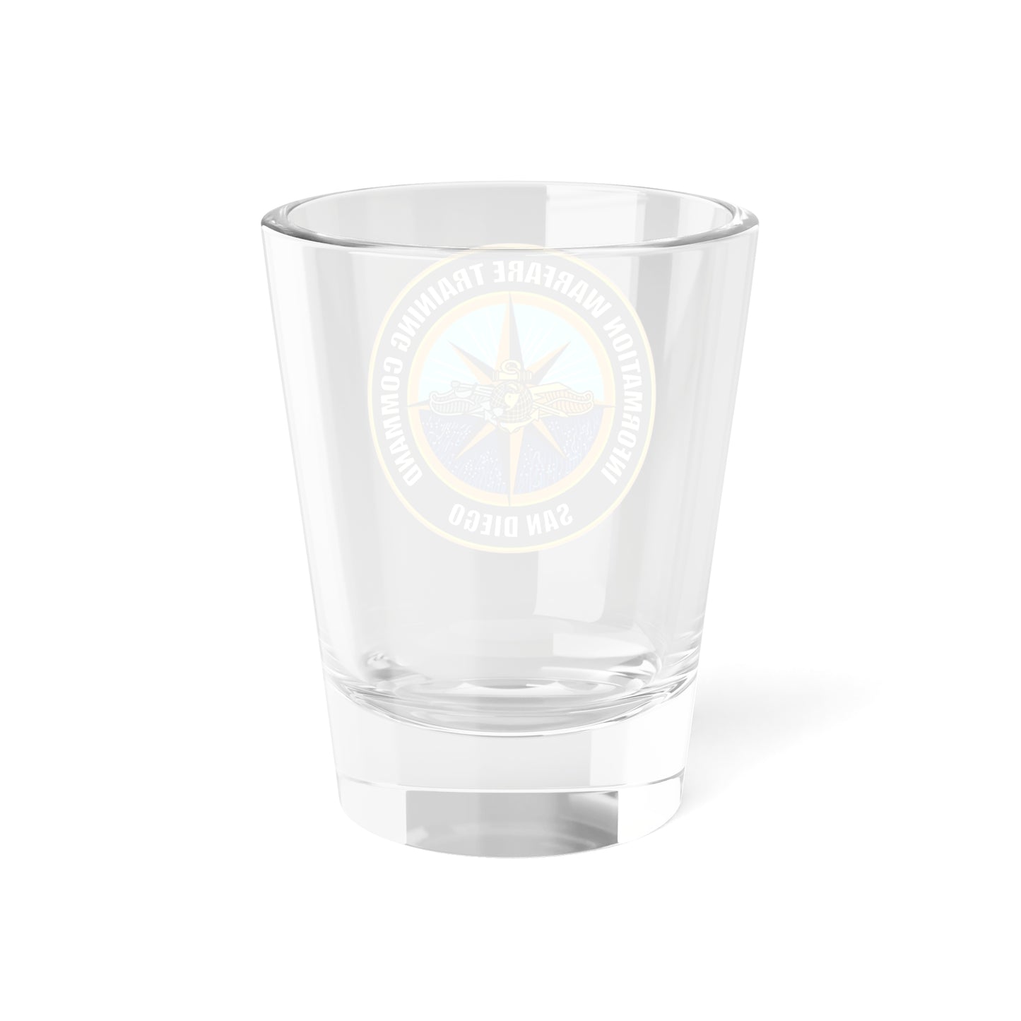 Verre à liqueur du commandement de la formation à la guerre de l'information de San Diego (US Navy) 1,5 oz