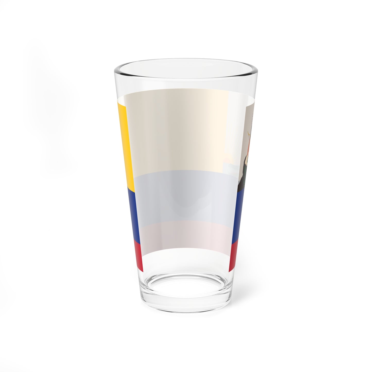 Flag of the First Republic of Venezuela version 1 (Venezuela) Pint Glass 16oz