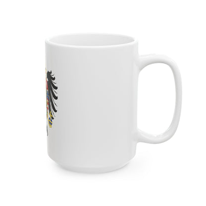 Middle Coat of Arms of Francis II, Holy Roman Emperor (1804-1806) - White Coffee Mug