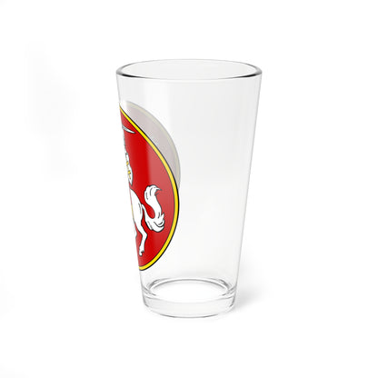 Герб БНР (Belarus) (Coat of Arms) Pint Glass 16oz