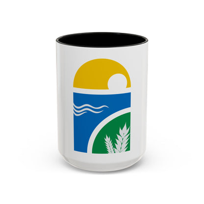 Coat of arms of Canelones Department - Accent Coffee Mug