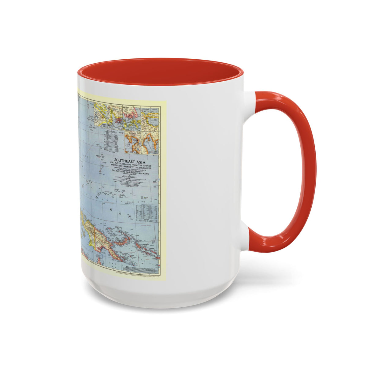 Asia - Southeast (1944) (Map) Accent Coffee Mug