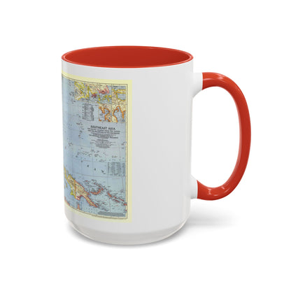 Asia - Southeast (1944) (Map) Accent Coffee Mug