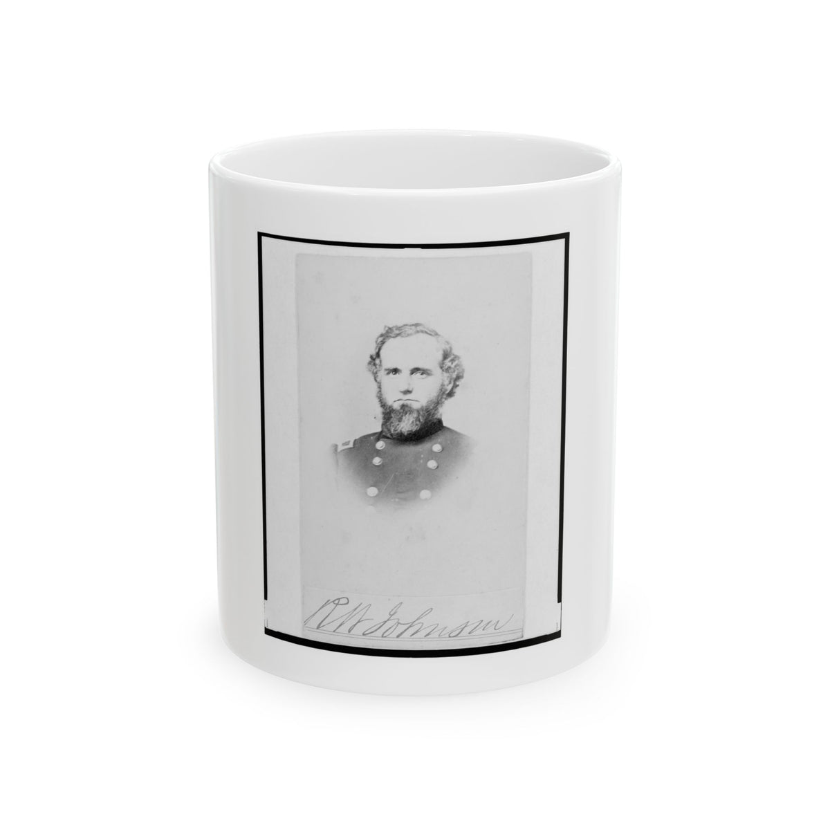 Richard W. Johnson, Union General, Bust Portrait, Facing Front (U.S. Civil War) White Coffee Mug
