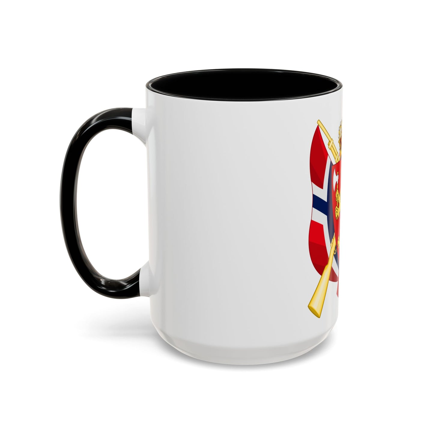 Coat of arms of the National Rifle Association of Norway - Accent Coffee Mug