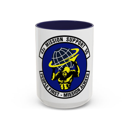 43d Mission Support Squadron (U.S. Air Force) Accent Coffee Mug
