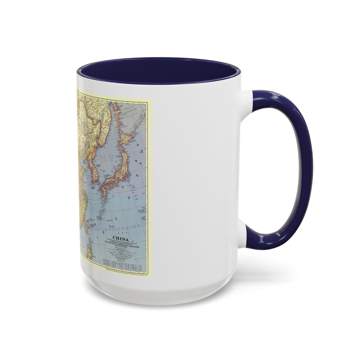 China (1945) (Map) Accent Coffee Mug