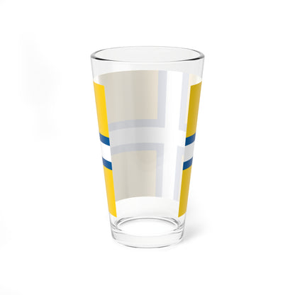 Flag of West Sweden (Sweden) Pint Glass 16oz