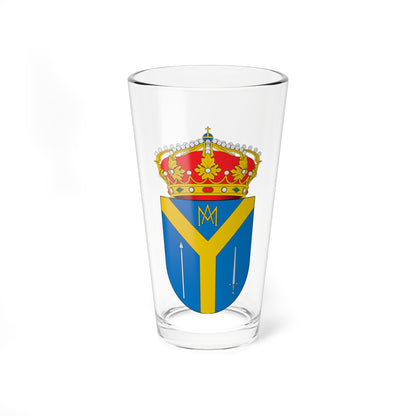 Escudo de Almonacid de la Cuba (Spain) (Coat of Arms) Pint Glass 16oz