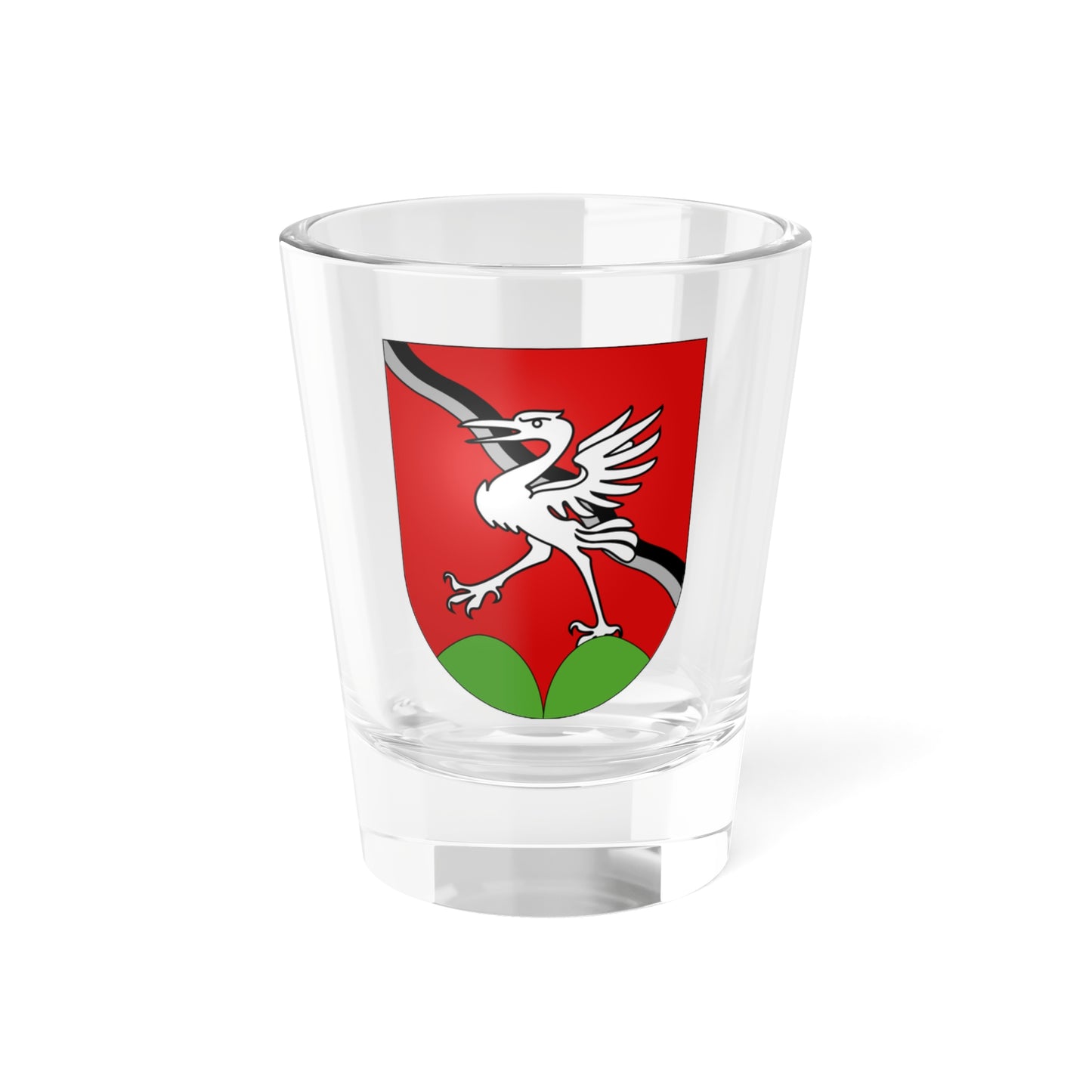 Haut-Intyamon-coat of arms (Switzerland) (Coat of Arms) Shot Glass 1.5oz