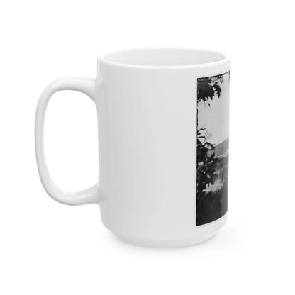 Deep Bottom, Va. U.S. Gunboat Mendota (In Service May 2, 1864) On The James (U.S. Civil War) White Coffee Mug-Go Mug Yourself