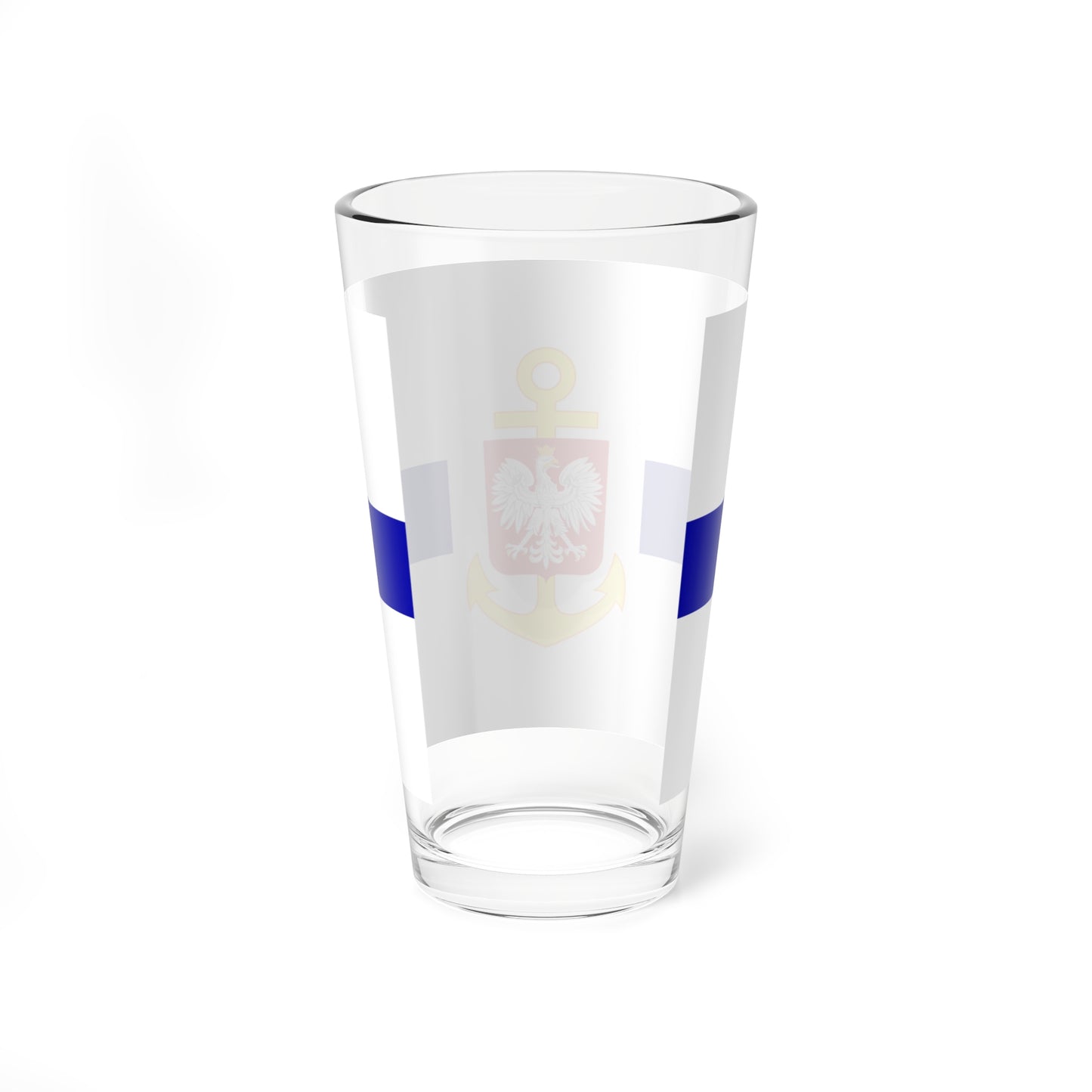 POL service flag blue (Poland) Pint Glass 16oz