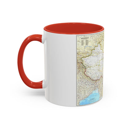 China - The People's Republic (1980) (Map) Accent Coffee Mug