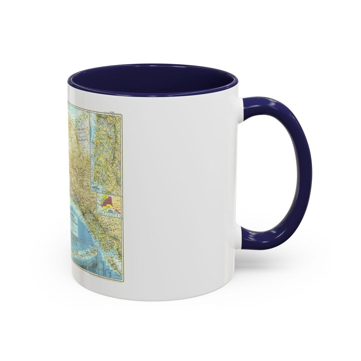 USA - Alaska (1956) (Map) Accent Coffee Mug