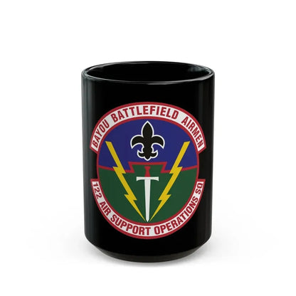 122d Air Support Operations Squadron (U.S. Air Force) Black Coffee Mug 15oz - Go Mug Yourself