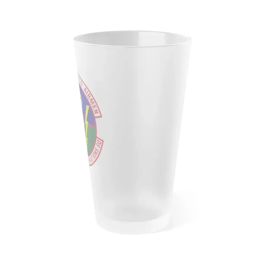 122d Air Support Operations Squadron (U.S. Air Force) Frosted Pint Glass 16oz - Go Mug Yourself