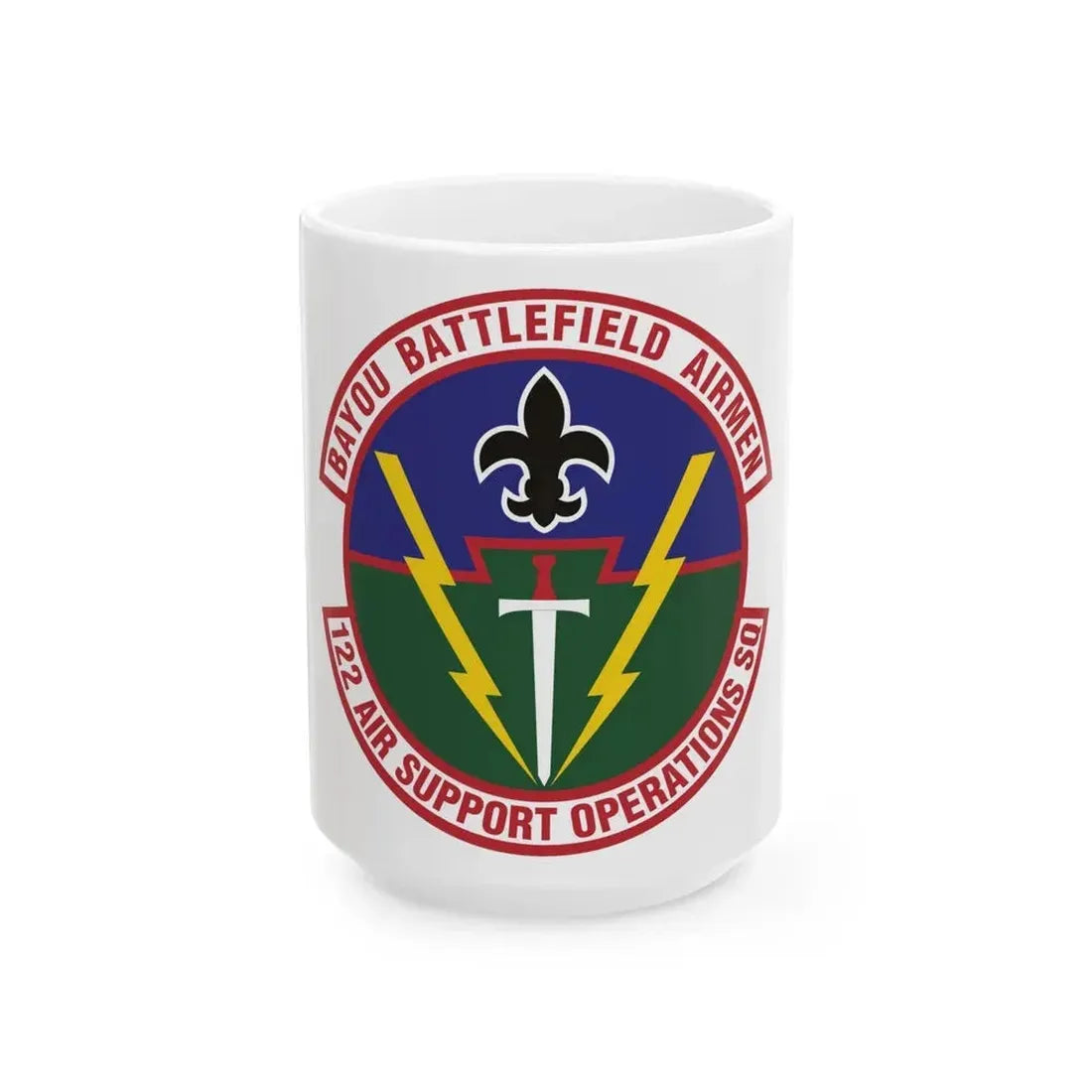 122d Air Support Operations Squadron (U.S. Air Force) White Coffee Mug 15oz - Go Mug Yourself