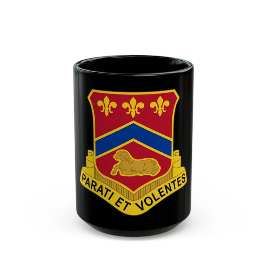 123 Engineer Battalion (U.S. Army) Black Coffee Mug-15oz-Go Mug Yourself