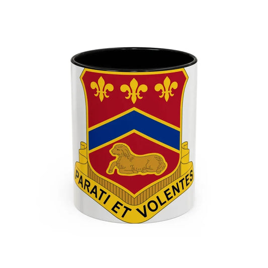 123 Engineer Battalion (U.S. Army) Accent Coffee Mug 11oz Black - Go Mug Yourself