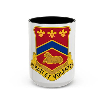 123 Engineer Battalion (U.S. Army) Accent Coffee Mug 15oz Black - Go Mug Yourself