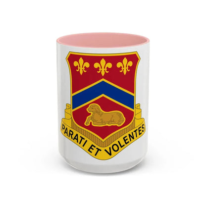 123 Engineer Battalion (U.S. Army) Accent Coffee Mug 15oz Pink - Go Mug Yourself