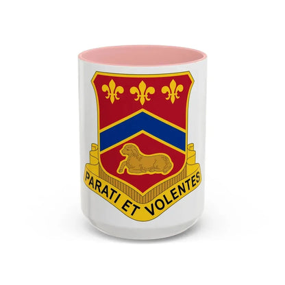 123 Engineer Battalion (U.S. Army) Accent Coffee Mug 15oz Pink - Go Mug Yourself