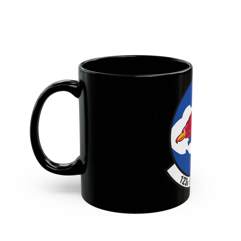 123 Fighter Squadron (U.S. Air Force) Black Coffee Mug-Go Mug Yourself