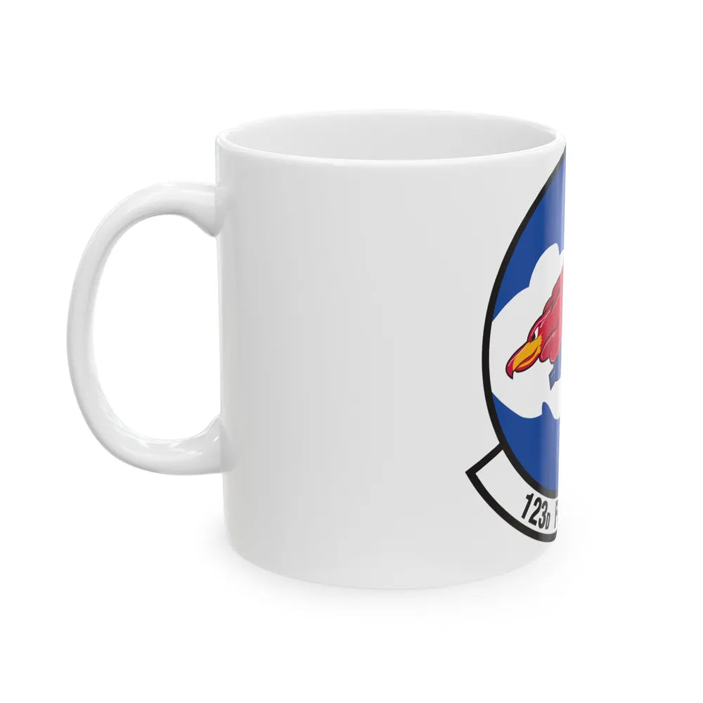 123 Fighter Squadron (U.S. Air Force) White Coffee Mug-Go Mug Yourself