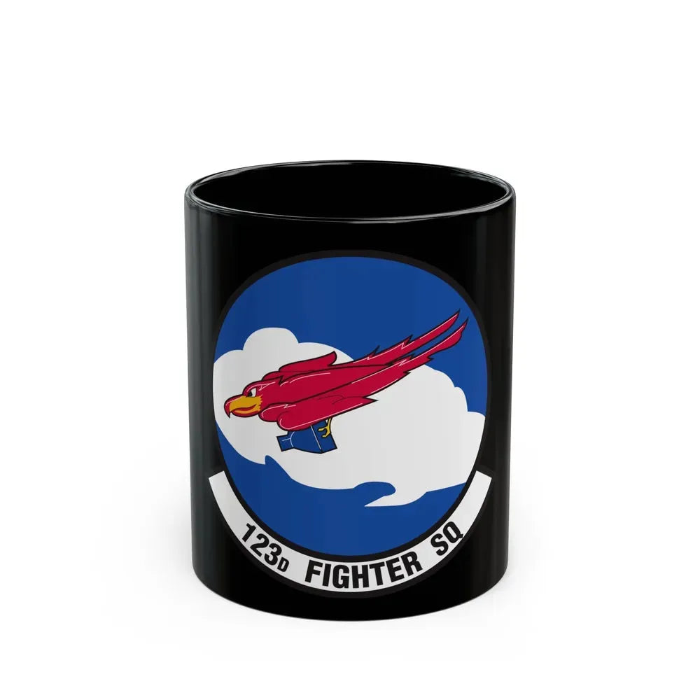 123 Fighter Squadron (U.S. Air Force) Black Coffee Mug 11oz - Go Mug Yourself
