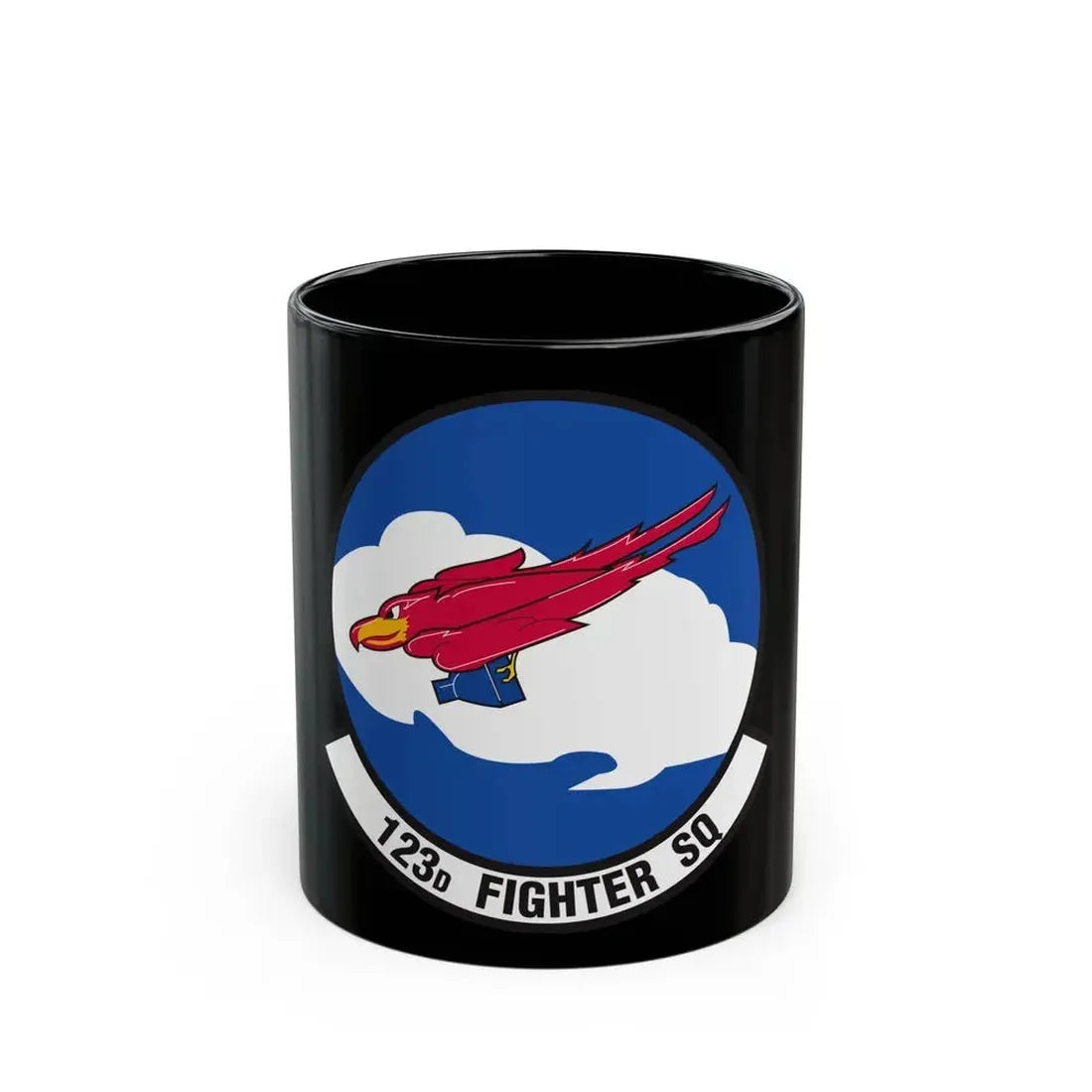 123 Fighter Squadron (U.S. Air Force) Black Coffee Mug 11oz - Go Mug Yourself