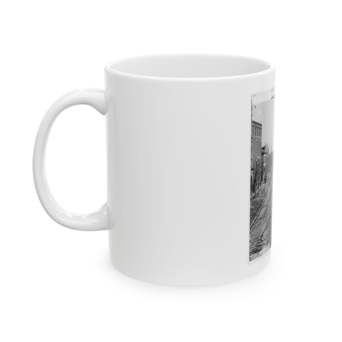 Atlanta, Georgia. Railroad Depot (U.S. Civil War) White Coffee Mug