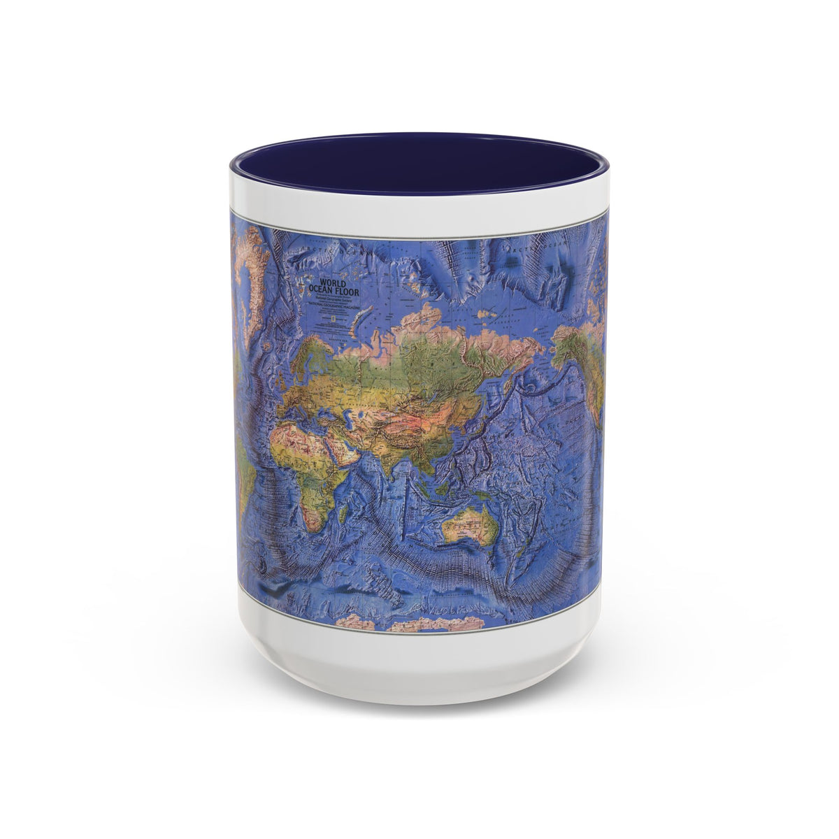 World Ocean Floor (1981) (Map) Accent Coffee Mug