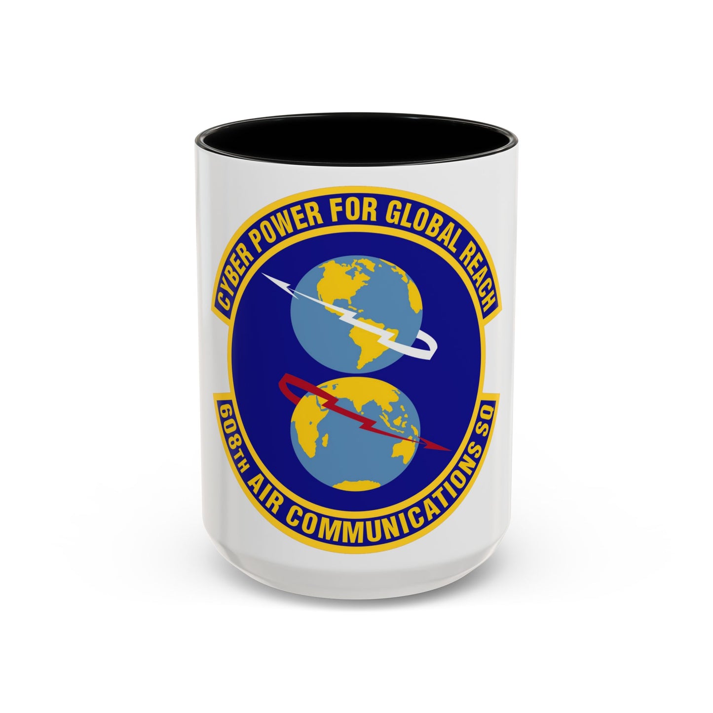 608th Air Communications Squadron (U.S. Air Force) Accent Coffee Mug