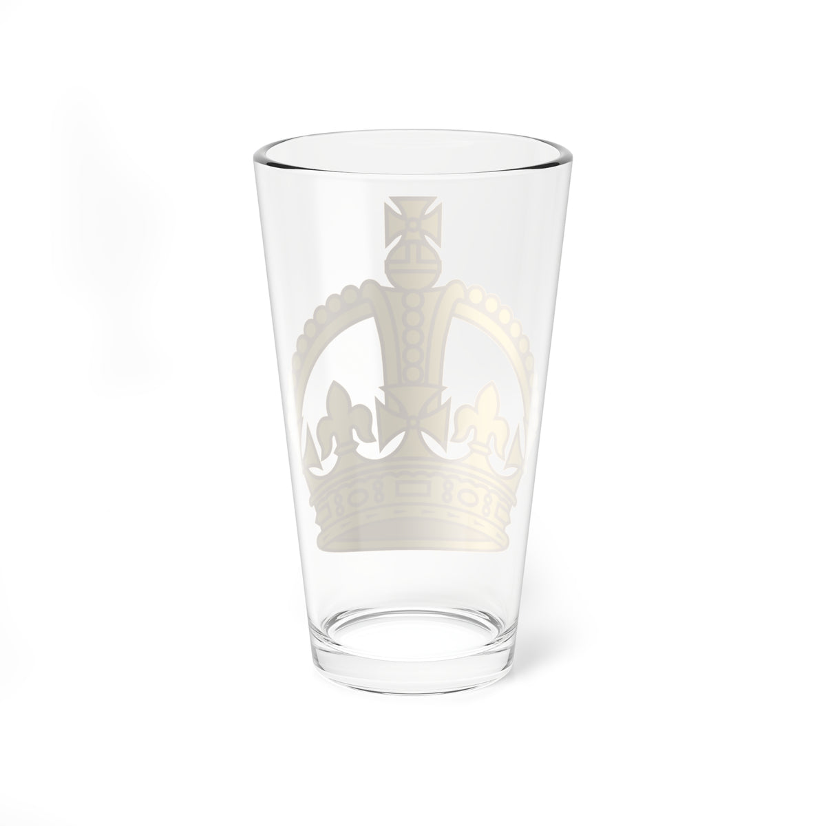 1901 pattern Tudor Crown gold hollow (United Kingdom) (Military Rank) Pint Glass 16oz