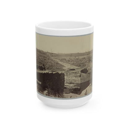 Battlefield Of Bull Run, Ruins Of The Stone Bridge (U.S. Civil War) White Coffee Mug