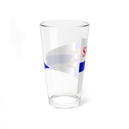 Burgee of Societe Regates Rochelaises (France) Pint Glass 16oz