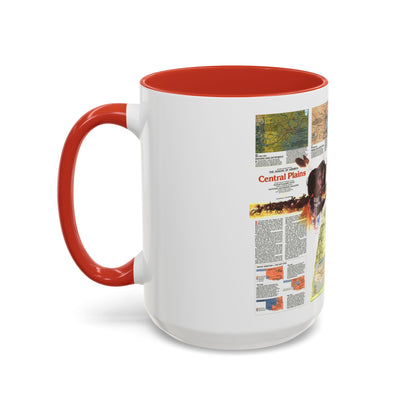 USA - Central Plains 2 (1985) (Map) Accent Coffee Mug
