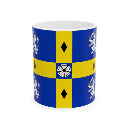 Flag of Durham County Council UK - White Coffee Mug-11oz-Go Mug Yourself