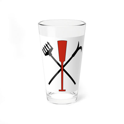 CHE Riedikon Flag (Switzerland) Pint Glass 16oz