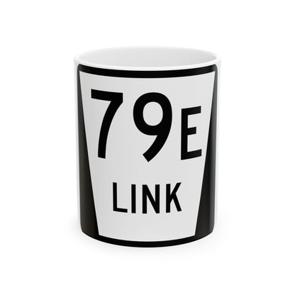 N LINK 79E (Nebraska) (Road Sign) White Coffee Mug