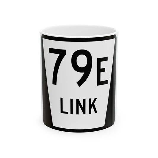 N LINK 79E (Nebraska) (Road Sign) White Coffee Mug